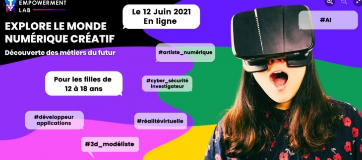 flyer explore le monde numérique créatif