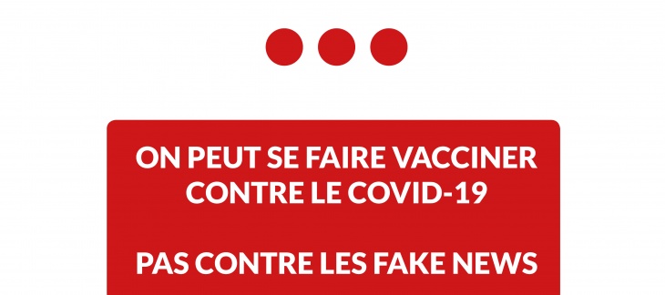 On peut se faire vacciner contre le COVID-19, pas contre les fake news