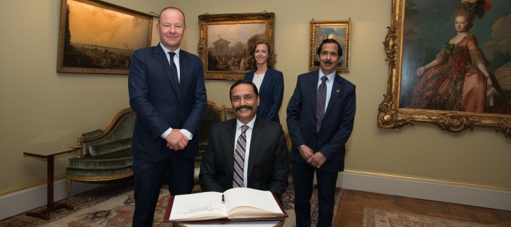 Visite de courtoisie de Monsieur Annalamada Sunil Achaya, consul général de l'Inde à Genève