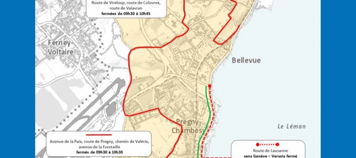 Carte géographique des restrictions de circulation