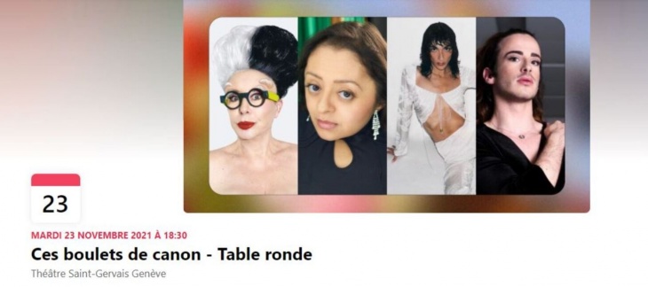 titre de la table ronde ces boulets de canons avec portraits intervenantes