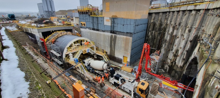 Chantier de la route des Nations