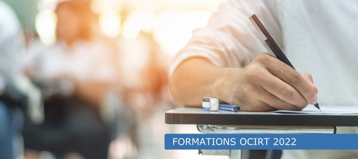 Les formations OCIRT pour le 1er semestre 2022 sont en ligne. Inscrivez-vous !