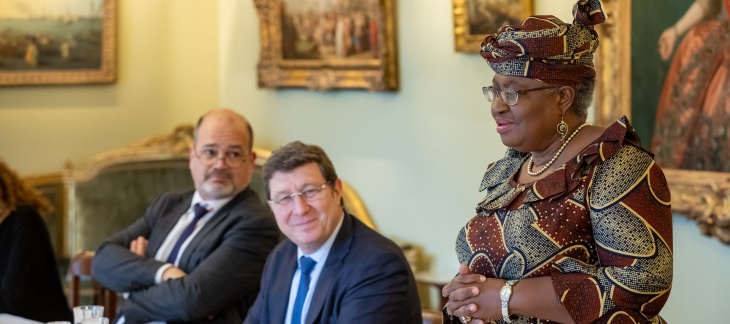 Déjeuner de courtoisie en l'honneur de Madame Ngozi Okonjo-Iweala, directrice générale de l'Organisation Mondiale du Commerce (OMC)