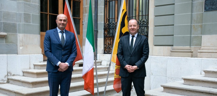 Visite de courtoisie de Monsieur Tomaso Pietro Marchegiani, consul général d'Italie à Genève 