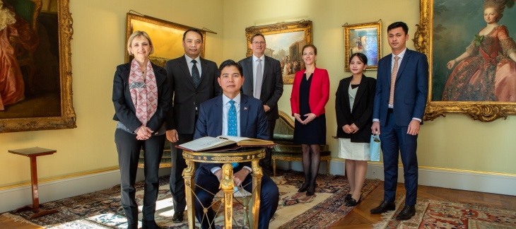 Visite de courtoisie de S.E. Monsieur Sokkhoeurn An, Ambassadeur du Royaume du Cambodge auprès de l'ONU à Genève