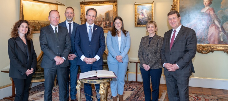 Déjeuner offert à S.E. Monsieur Petros Mavromichalis, Ambassadeur de l'Union européenne en Suisse et au Liechtenstein