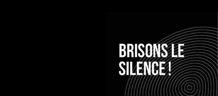 lignes papillaires sur le fond noir brisons le silence