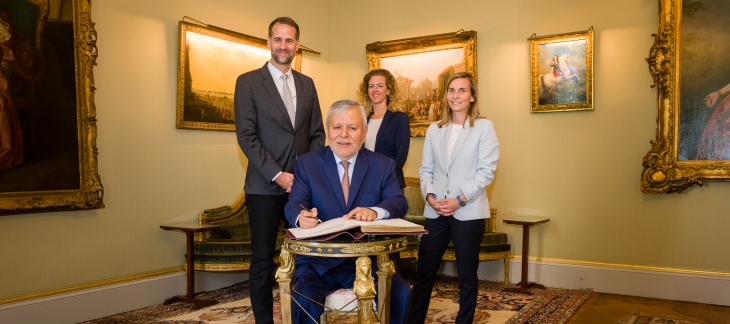 Visite de courtoisie de S.E. Monsieur l'Ambassadeur Luis Chuquihuara Chil, représentant permanent du Pérou auprès de l'ONU à Genève