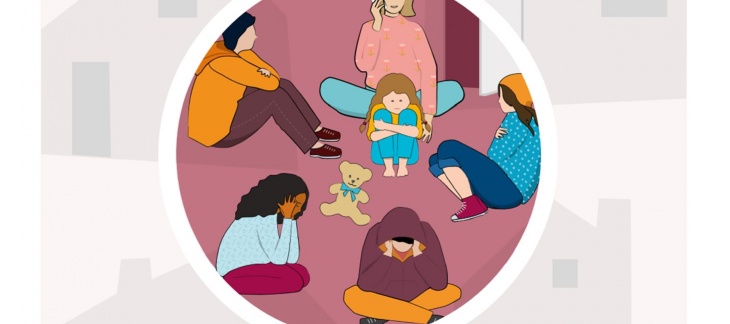 illustration guide enfants après la séparation des parents