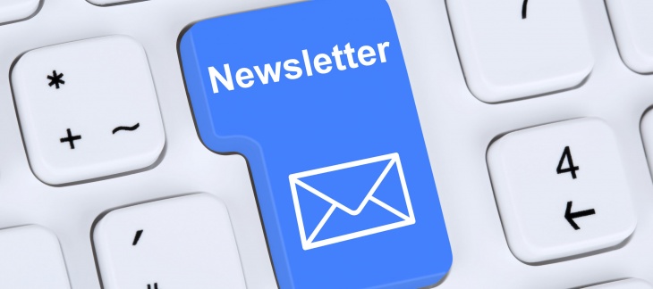clavier avec touche newsletter