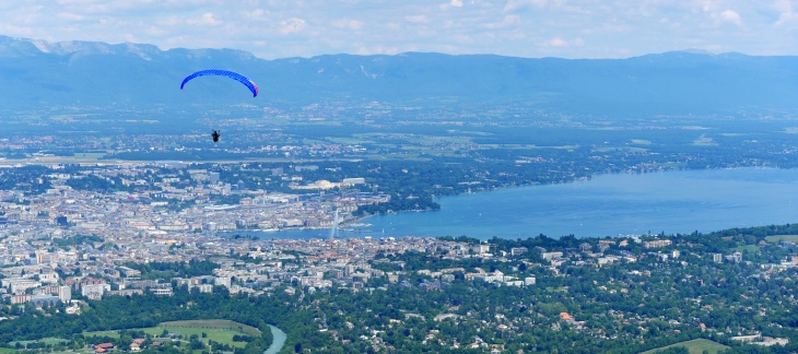 Vue sur Genève depuis le Salève