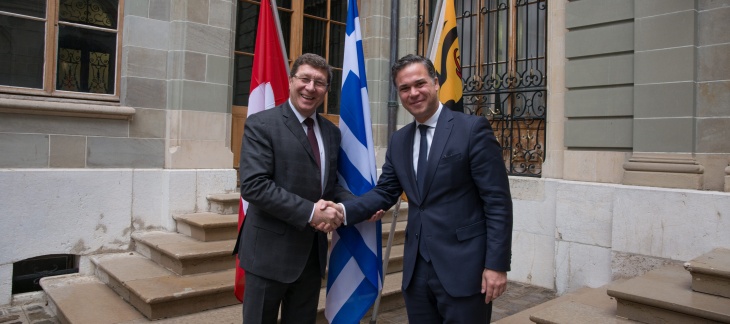 Visite de courtoisie de Monsieur Alexandre Yennimatas, consul général de Grèce à Genève