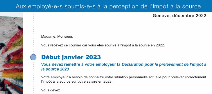 Courrier incomplet dans "Mes documents" des e-démarches fiscales