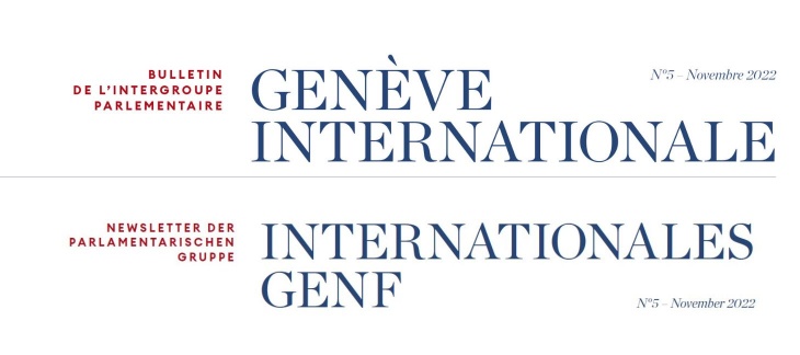 Bulletin de l'intergroupe parlementaire Genève internationale