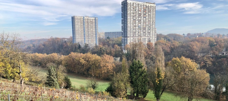 Différentes zones d'affectation au Lignon