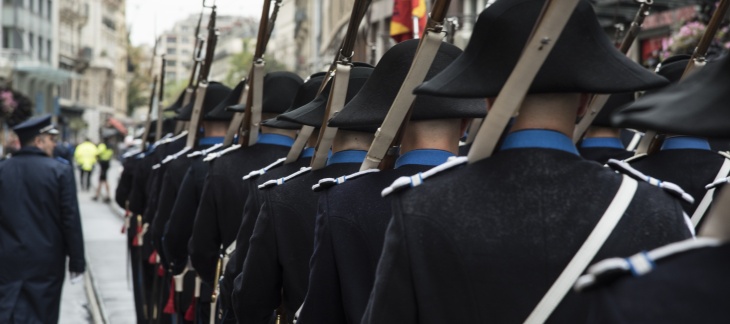 défilé des nouveaux membres