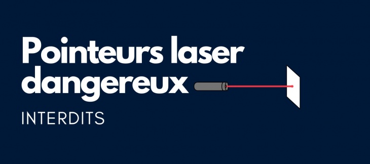 Les pointeurs laser hors classe 1 sont interdits en Suisse. 