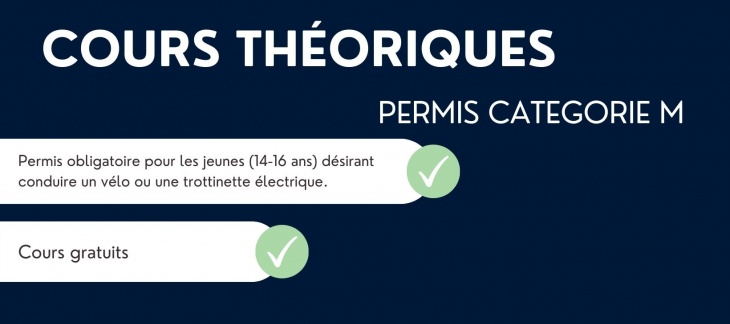 Inscription aux cours théorique gratuits donnés par la police genevoise en vue d'obtenir un permis M