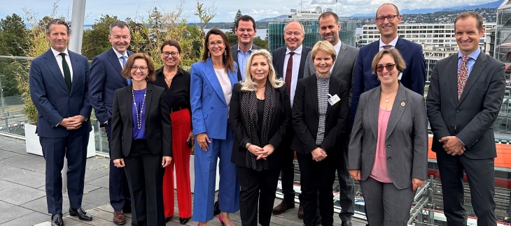 Déjeuner offert à Monsieur Martin Candinas, président du Conseil national, et à Madame Brigitte Häberli-Koller, présidente du Conseil des Etats, à l'occasion de leur visite à Genève