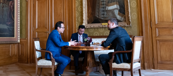 Visite de courtoisie de S.E. Monsieur l'Ambassadeur Dara In, Représentant permanent du Royaume du Cambodge auprès de l'ONU à Genève 