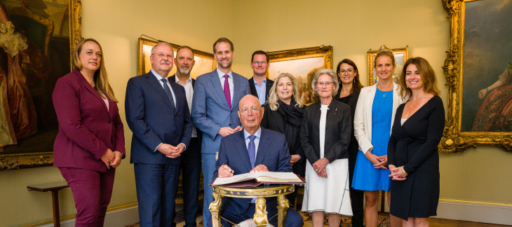 Déjeuner de courtoisie en l'honneur du Professeur Klaus Schwab, fondateur et président exécutif du World Economic Forum (WEF)
