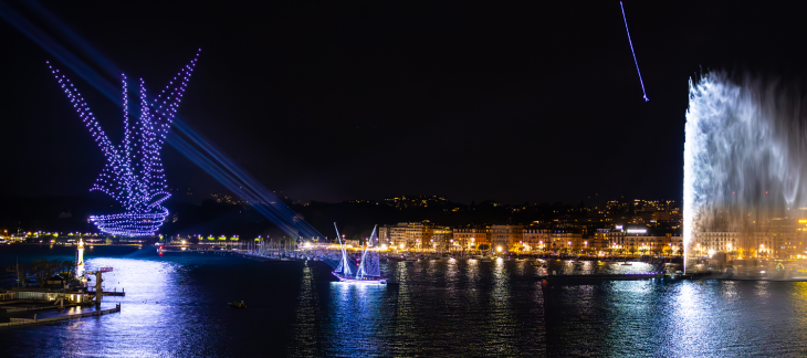 Spectacle de drones - Photo : Nicolas Chavange, Groupe F