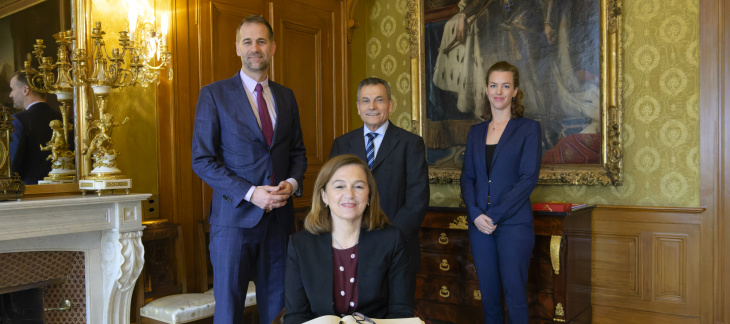 Visite de courtoisie de Madame Maria Leonor Esteves, Consule générale du Portugal à Genève