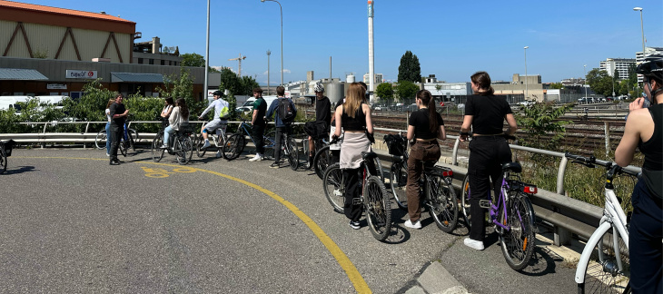 Visite à velo du PAV