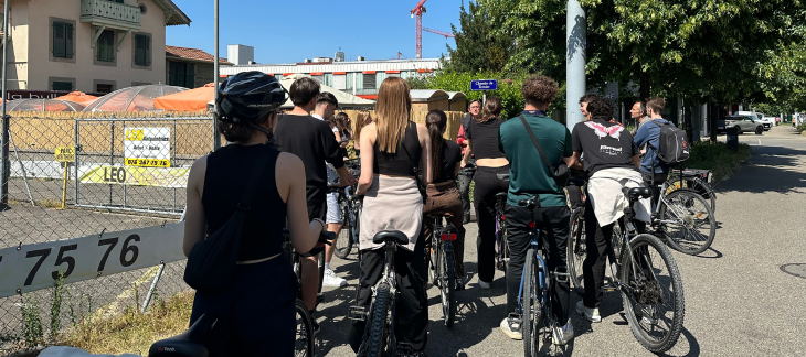 Visite à velo du PAV