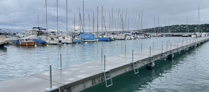 Nouvelle estacade à Port Wilson