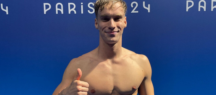 Roman Mityukov, après sa médaille de bronze sur 200m dos