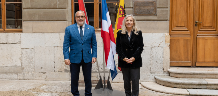 Visite de courtoisie de S.E. Monsieur Pablo Valentín Rosario, ambassadeur de la République dominicaine en Suisse