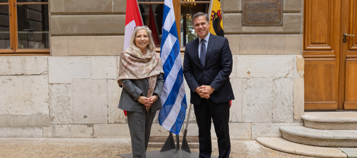 Visite de courtoisie de Monsieur Alexandre Yennimatas, consul général de Grèce à Genève