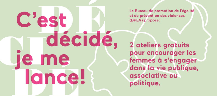 flyer ateliers C'est décidé, je me lance!