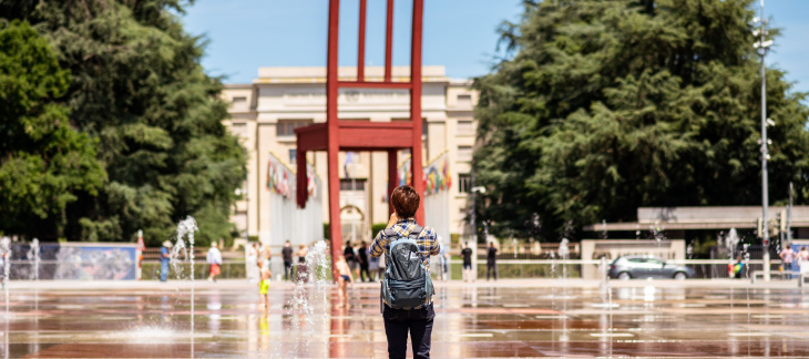 Image de la broken chair aux Nations