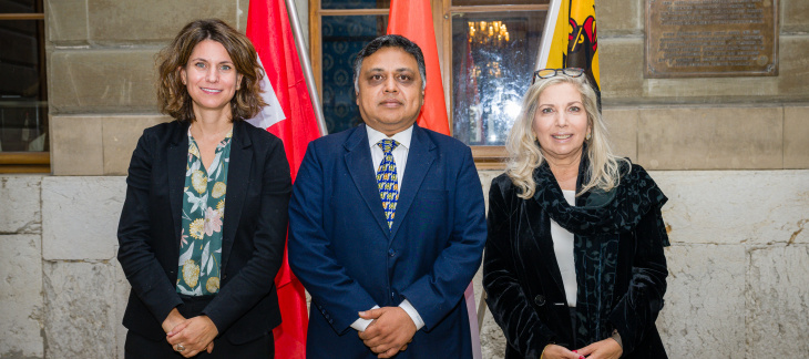 Visite de courtoisie de Monsieur Rahul Srivastava, consul général d'Inde à Genève