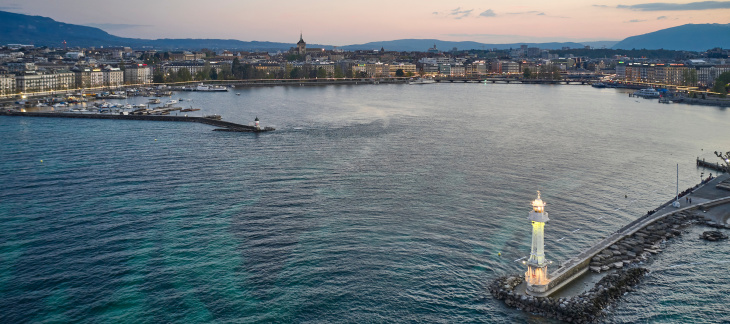 Vue de la rade de Genève (c)Loris Von Siebenthal