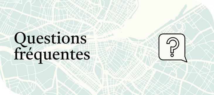 Visuel de carte de Genève avec icône de bulle de discussion
