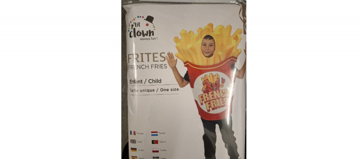 Costume enfant French Fries