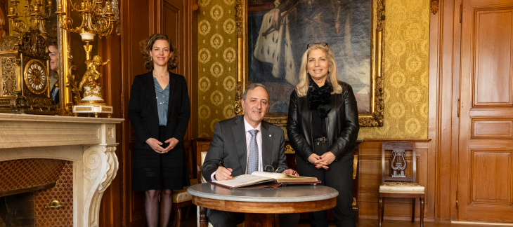 Visite de S.E. Monsieur Gustavo Nerio Lunazzi, ambassadeur de la République d'Argentine en Suisse.