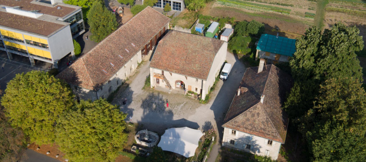 Ferme de Budé vue du ciel Ferme de Budé vue du ciel