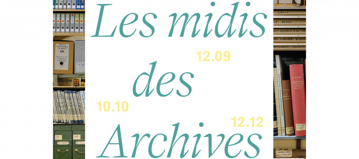 Les Midis des Archives - flyer
