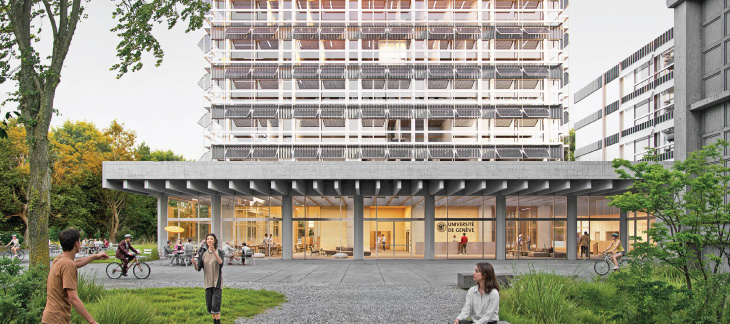 Projet d'architecture du centre des sciences physiques et mathématiques de l’Université de Genève