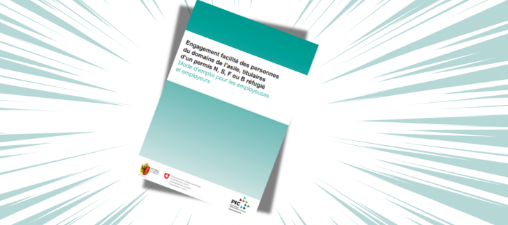Couverture de la brochure sur l'engagement facilité des personnes relevant de l'asile