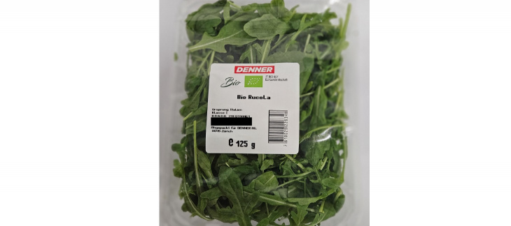 Emballage de la roquette Bio vendue chez Denner