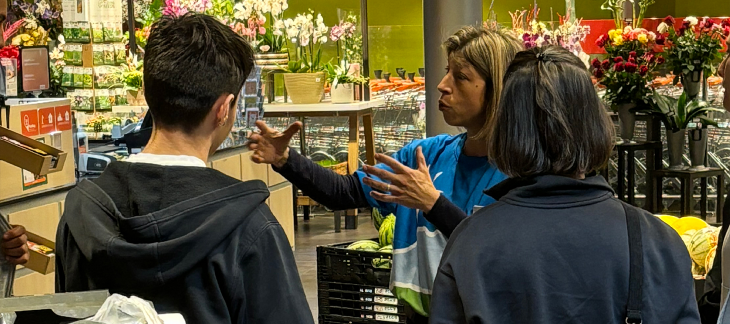 Visite de la Migros par des élèves de 10ème