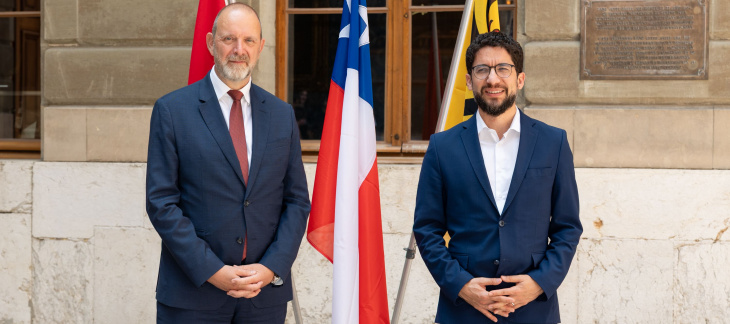 Visite de courtoisie de Monsieur Giorgio Boccardo Ministre du Travail et de la Prévoyance sociale de la République du Chili