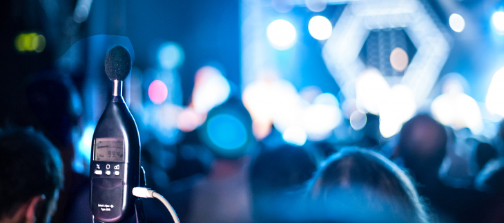 Mesure du bruit durant un concert