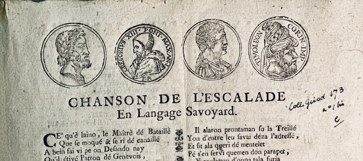 Texte imprimé du Cé qu'è laino avec illustrations